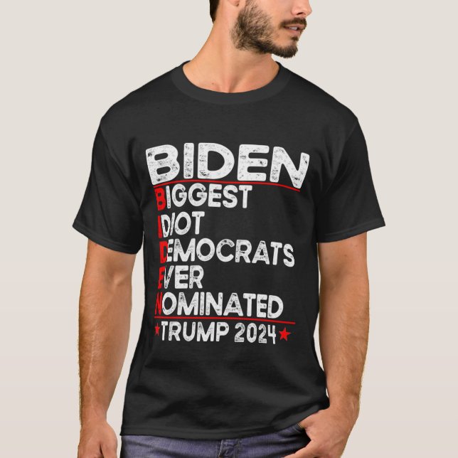 Camiseta Democratas Idiotas Mais Antibianos (Frente)