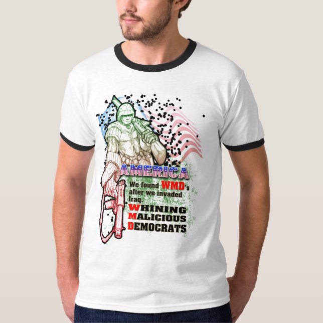 Camiseta Democratas maliciosas de lamentação (Frente)