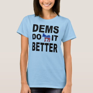 Camiseta Democratas melhora o t-shirt das mulheres