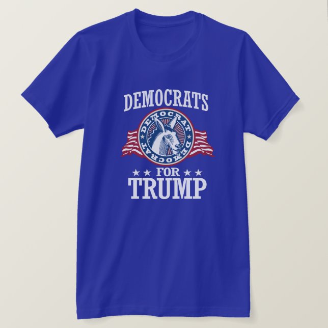 CAMISETA DEMOCRATAS PARA O TRUNFO (Frente do Design)
