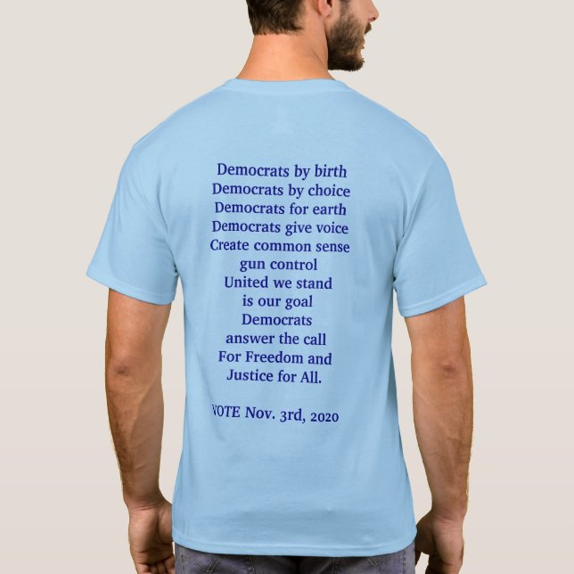 Camiseta Democratas votam (Verso)