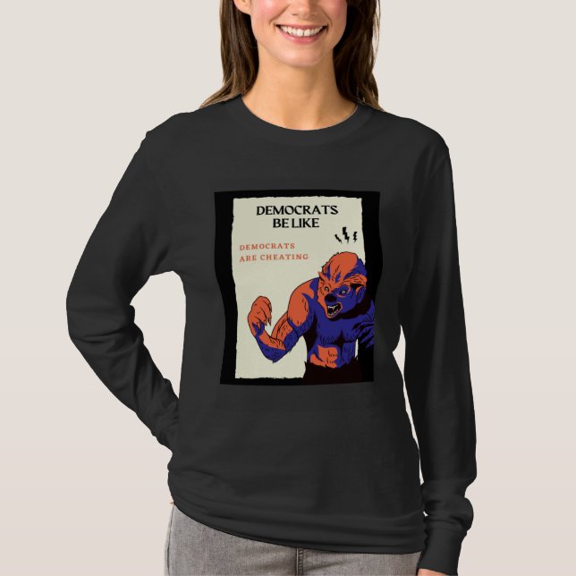 Camiseta Democrats are cheating elections 2020 (Frente)