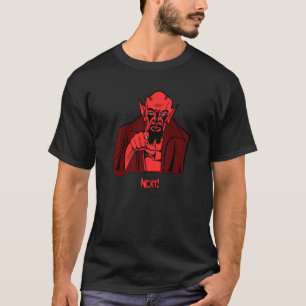 Camiseta Demon apontando o próximo demônio assustador