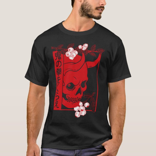 Camiseta Demon Art Face Skull Devil (Frente)