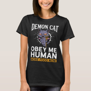 Camiseta Demon Cat Satanic Witchcraft Baphomet Gothic Occu