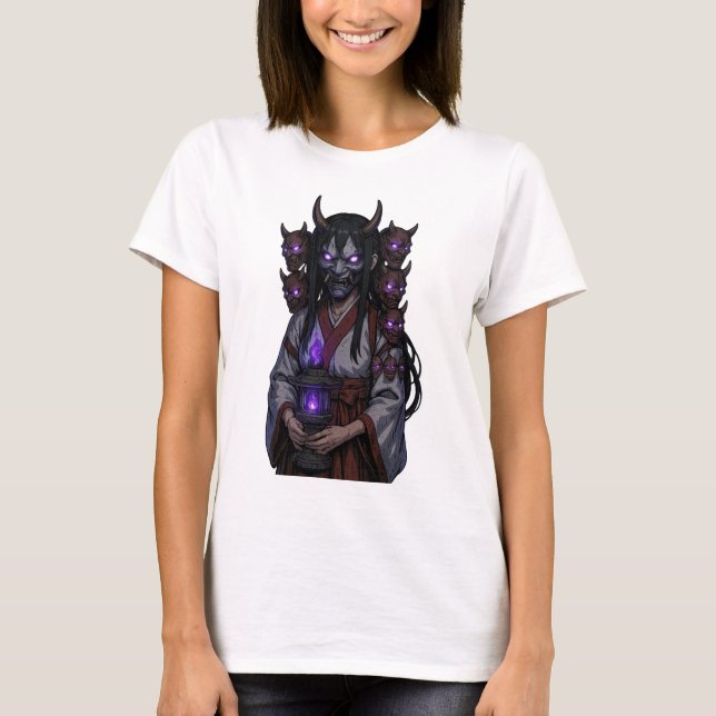 Camiseta Demon Cyberpunk Anime Girl (Frente)