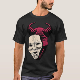 Camiseta Demon Devil Mask Vaporwave Demon