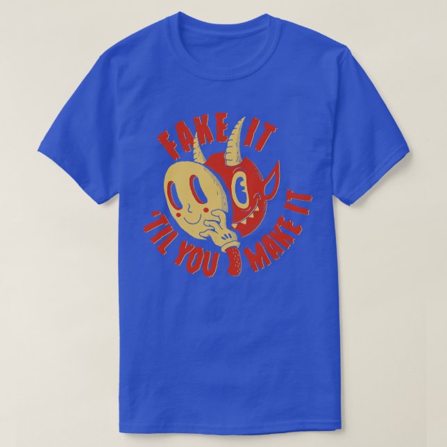 Camiseta Demon Falso Até Você Fazer (Frente do Design)
