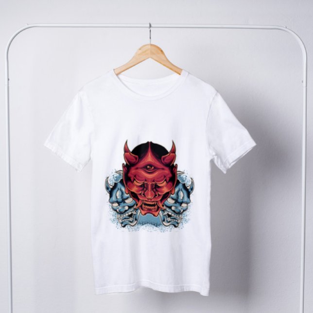 Camiseta Demon Hannya Mask Japonês (Criador carregado)