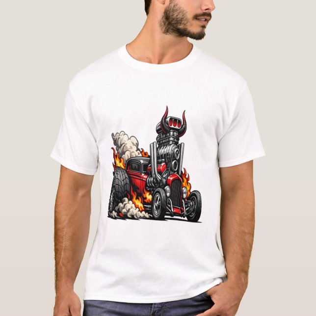 Camiseta Demon Hot Rod (Frente)