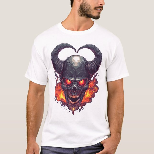 Camiseta Demon Skull Firestorm (Frente)