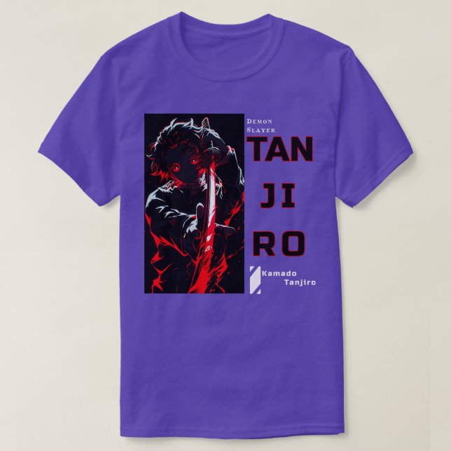 Camiseta Demon Slayer Tanjiro Tshirt Design (Frente do Design)