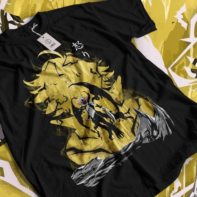 Camiseta 👑⚔️Demonic Hero Tee – Wrath Blade Edition ⚔️👑 (Criador carregado)