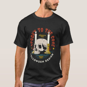 Camiseta Demônio Assustador Caveira Assustadora Halloween L