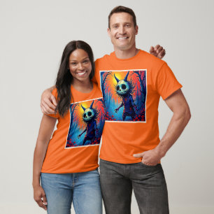 Camiseta Demônio assustador na Design Spooky Woods