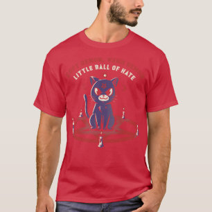 Camiseta Demônio Caloroso Demônio Pequeno Gato de Ódio