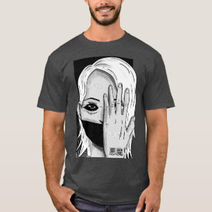 Camiseta Demônio com anime amador de horror estético japonê