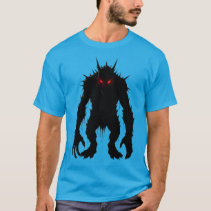 Camiseta Demônio das Sombras Monstro Olhos Vermelhos Terror