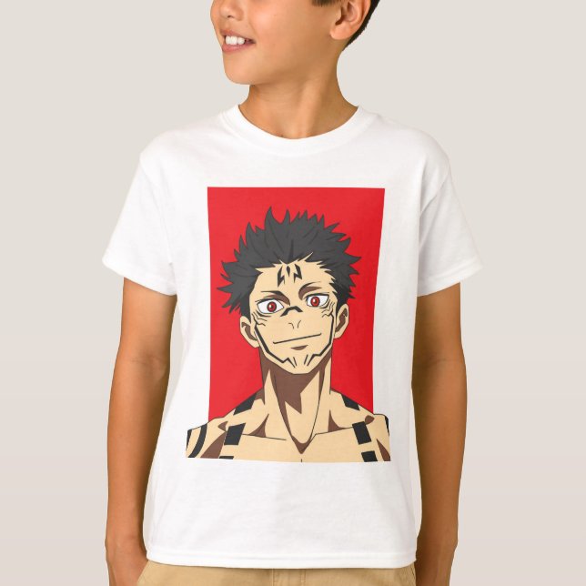 Camiseta Demônio de Olhos Vermelhos: Energia Liberada (Frente)