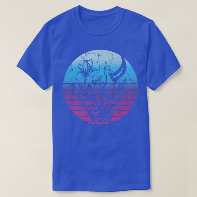 Camiseta Demônio Japonês Face Mask Devil Oni Vaporwave Aest (Frente do Design)