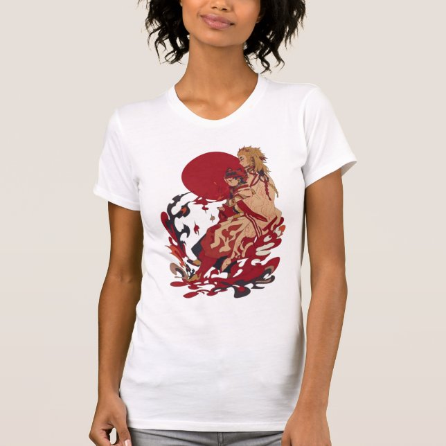 Camiseta demônio Kimetsu no Yaiba shinobu tanjiro  (Frente)