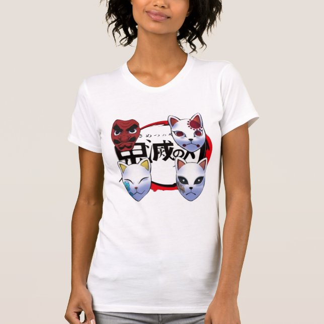 Camiseta demônio Kimetsu no Yaiba shinobu tanjiro  (Frente)