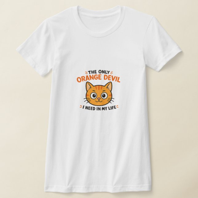 CAMISETA DEMÔNIO LARANJA (Postura )