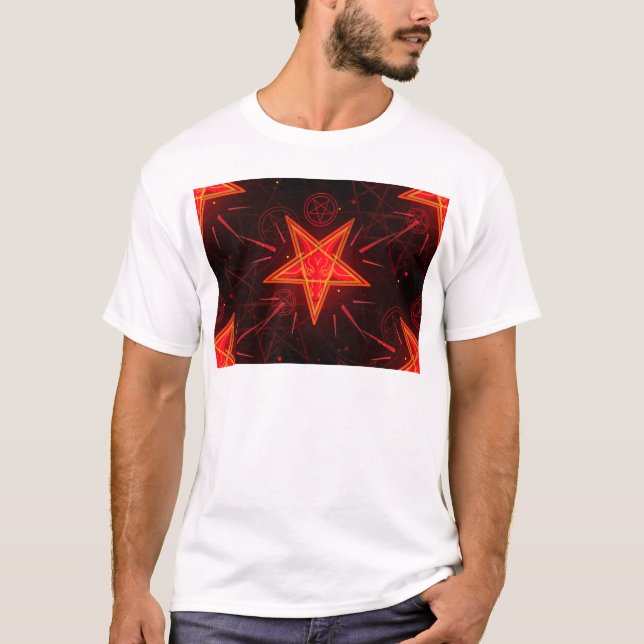 Camiseta demônio neon (Frente)