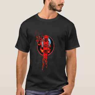 Camiseta Demônio Seal Demon Face Máscara Espadas Flames