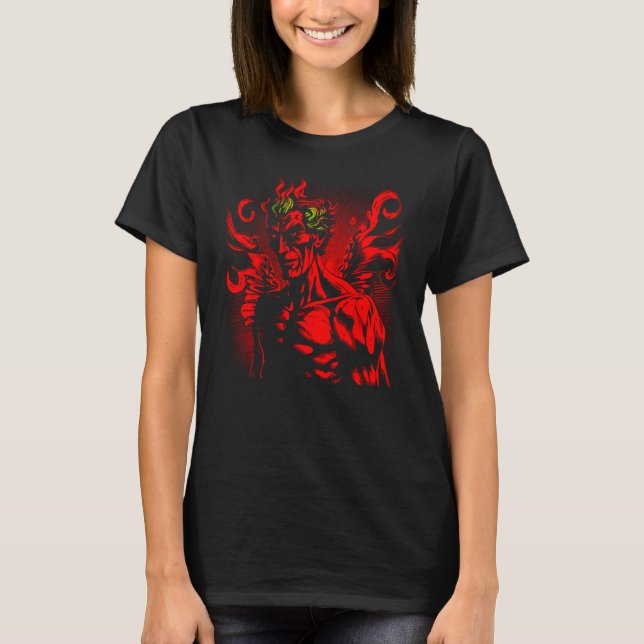 Camiseta Demônio Vermelho Demônio Demônio (Frente)