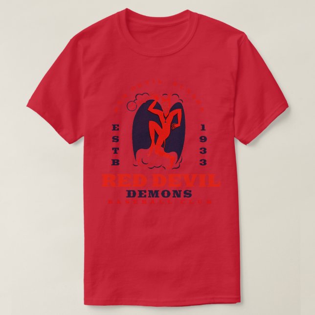 Camiseta Demônios do diabo vermelho (Frente do Design)