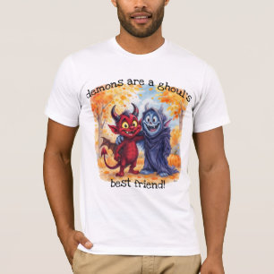 Camiseta "Demônios são os melhores amigos do Ghoul"