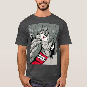 Camiseta Demonstração de Arte Gráfica do Japonês Mau Monste