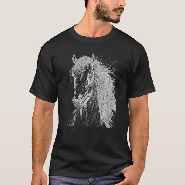 Camiseta Demonstração dos cavalos Presente para Cavalo Anco (Frente)