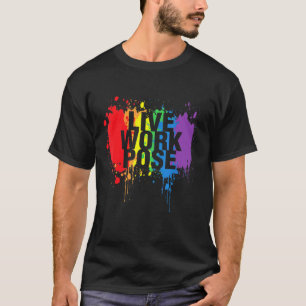 Camiseta Demonstração Gráfica de Dose de Trabalho Dinâmica 