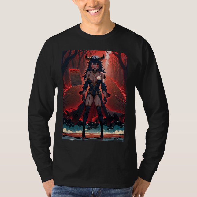 Camiseta Demonstrações com Contato em Cruzarias, Anime Demo (Frente)