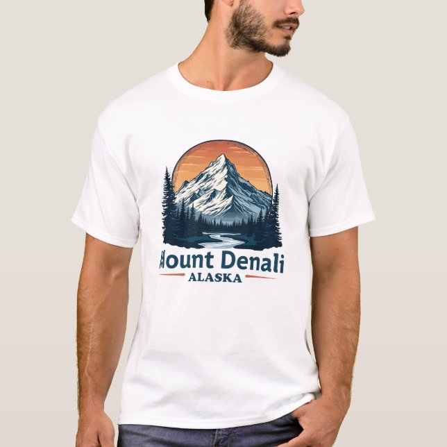 Camiseta Denali Alaska Monte Hunter Vintage (Frente)
