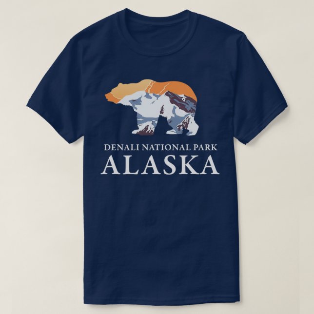 Camiseta Denali National Park Alaska 3 (Frente do Design)
