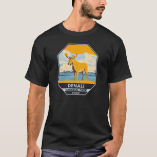 Camiseta Denali National Park Alaska Moose Vintage