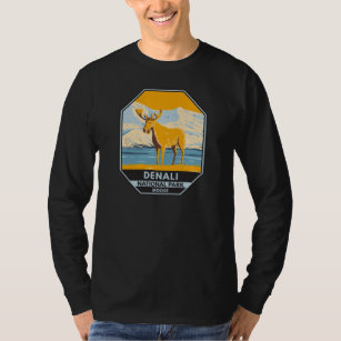 Camiseta Denali National Park Alaska Moose Vintage