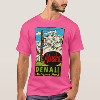 Camiseta Denali National Park Alaska Viagens vintage Decal