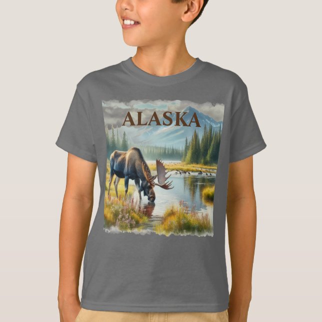 Camiseta Denali National Park Moose/Alaska (Frente)
