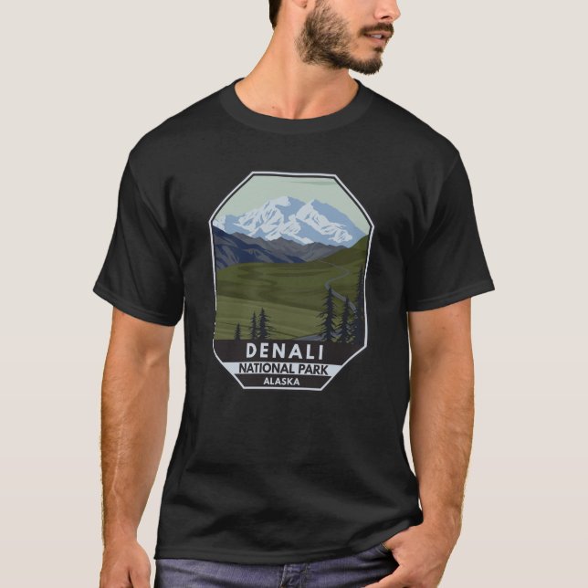 Camiseta Denali National Park Road até Denali (Frente)