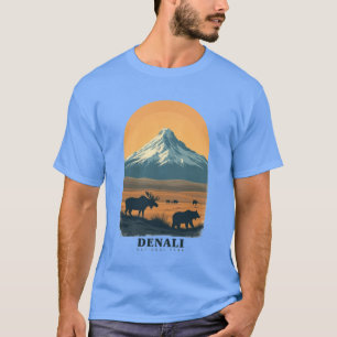 Camiseta Denali National Park Vintage Retro