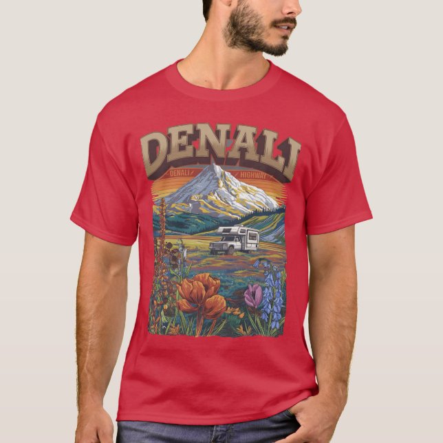 Camiseta Denali Vibes Denali mountain Mt Denali Great Denal (Frente)
