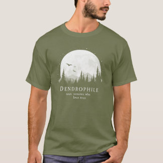 Camiseta Dendrophile Definição de Árvore Exterior