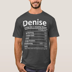 Camiseta DENISE Nutrition Personalised Name Gift
