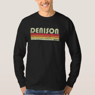 Camiseta DENISON IA IOWA Funny City Home Roots Gift Retro 7