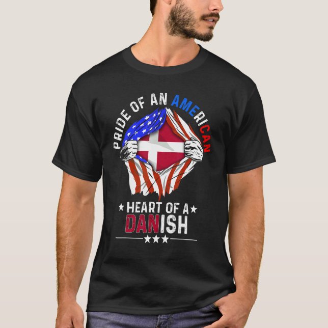 Camiseta Denm. País Estrangeiro do Orgulho Americano Dinama (Frente)