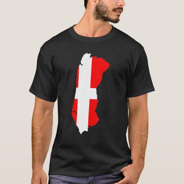 Camiseta Denmark flag in Römö outline Römö (Frente)